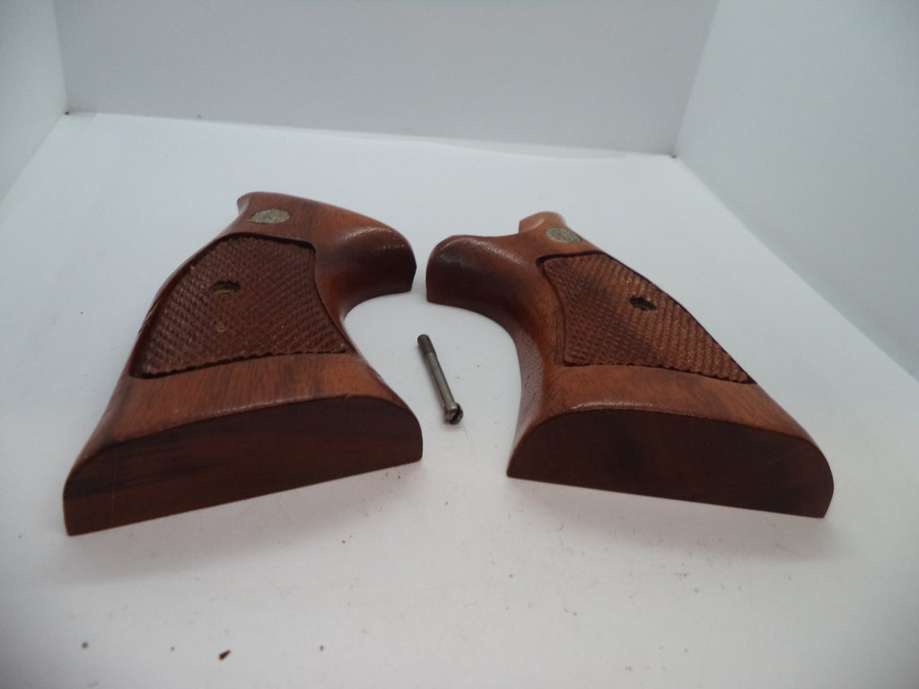Smith & Wesson K & L Frame Vintage Wood Grips - Square Butt Only - Used OEM Part GGG2