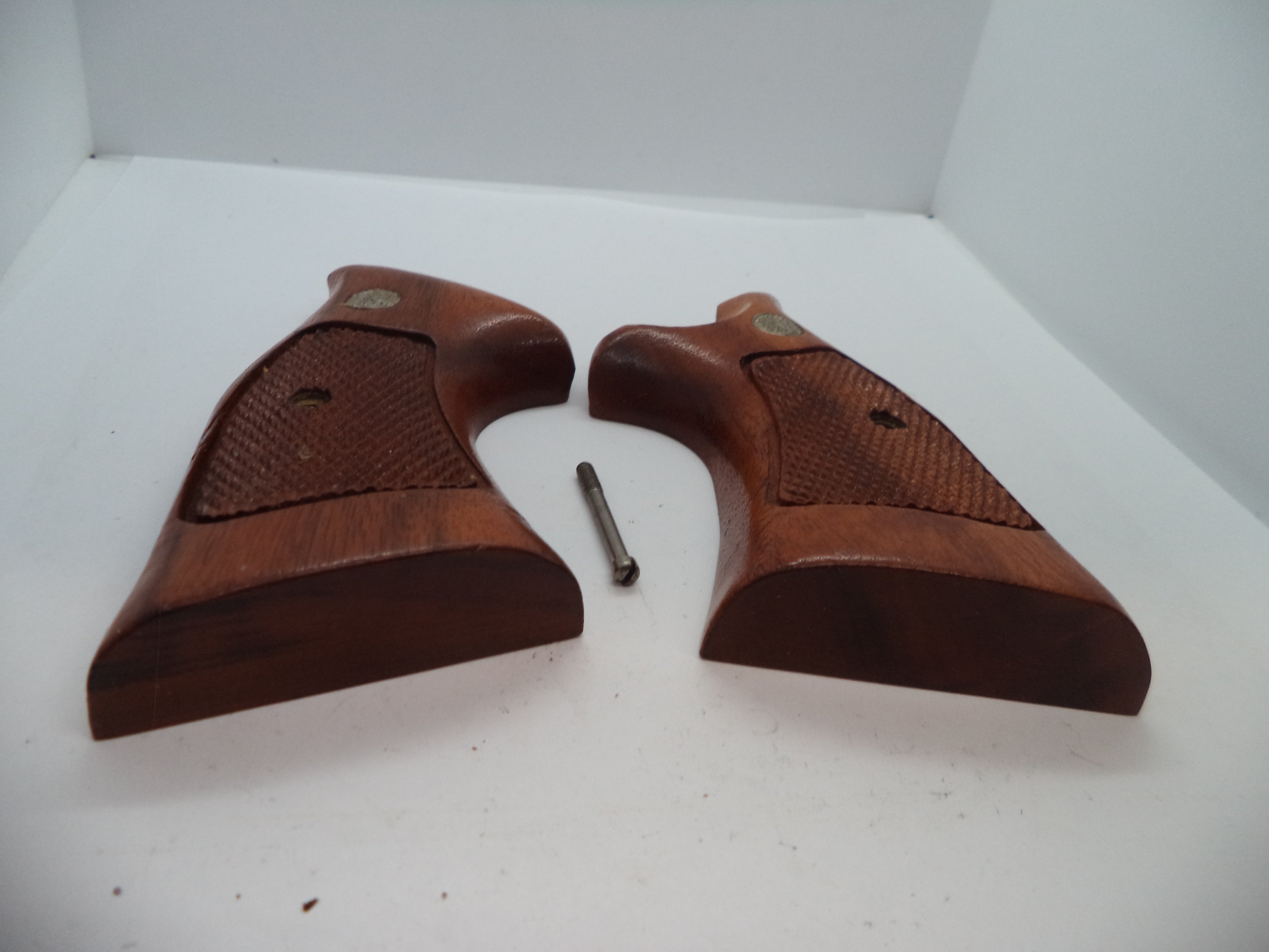 Smith & Wesson K & L Frame Vintage Wood Grips - Square Butt Only - Used OEM Part GGG2