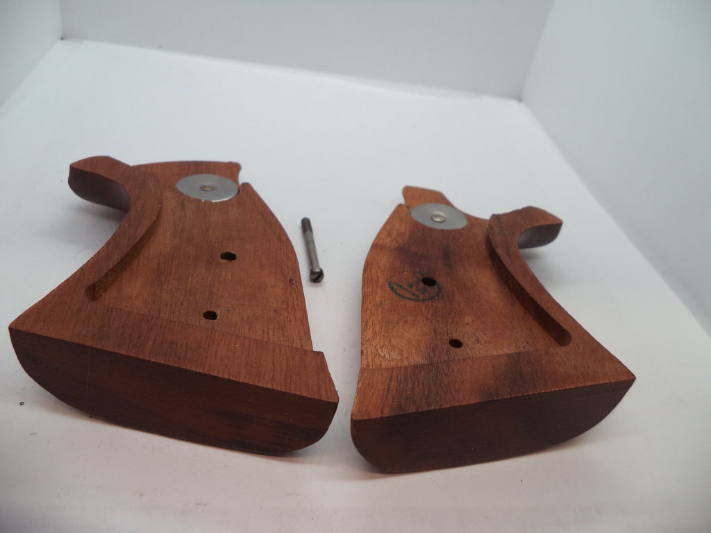 Smith & Wesson K & L Frame Vintage Wood Grips - Square Butt Only - Used OEM Part GGG2