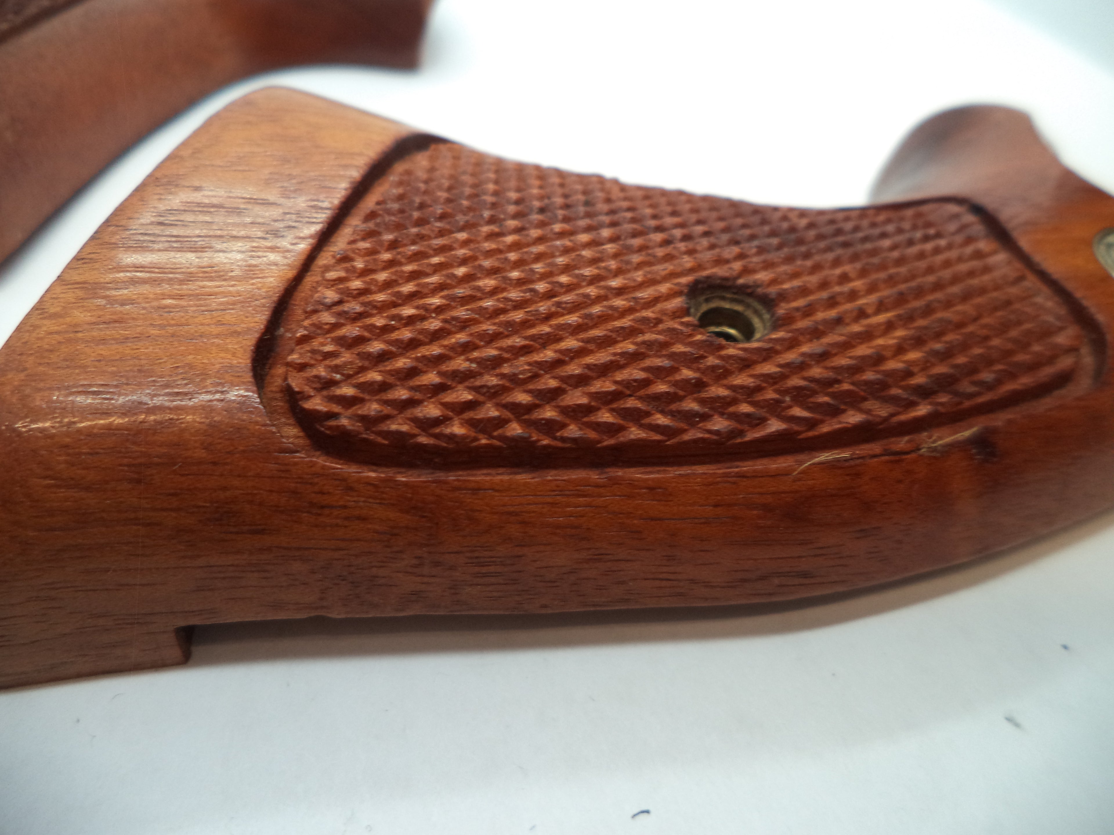Smith & Wesson K & L Frame Vintage Wood Grips - Square Butt Only - Used OEM Part GGG2