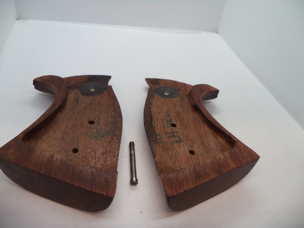 Smith & Wesson K & L Frame Vintage Wood Grips - Square Butt Only - Used OEM Part GGG1
