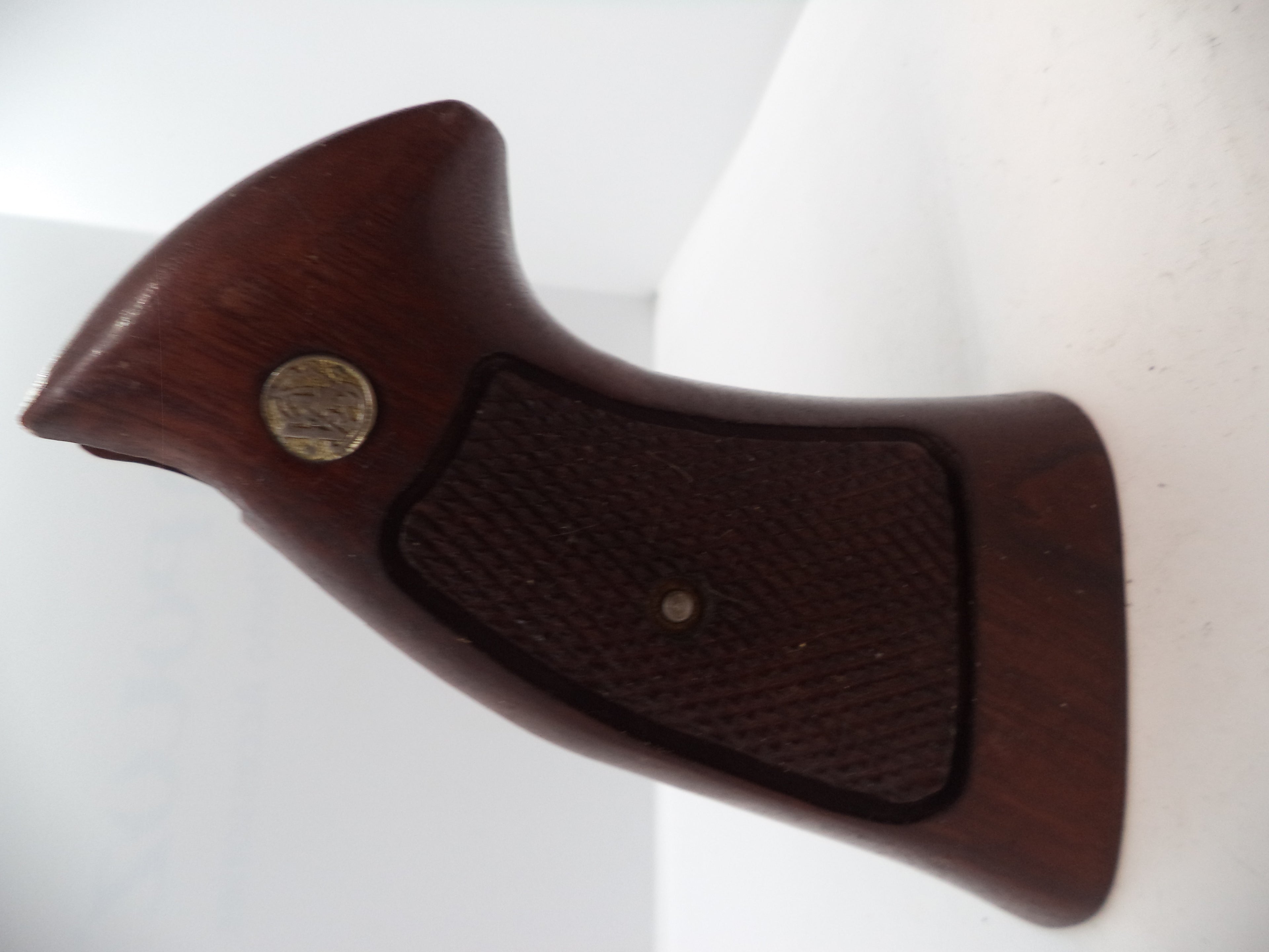 Smith & Wesson K & L Frame Vintage Wood Grips - Square Butt Only - Used OEM Part GGG4