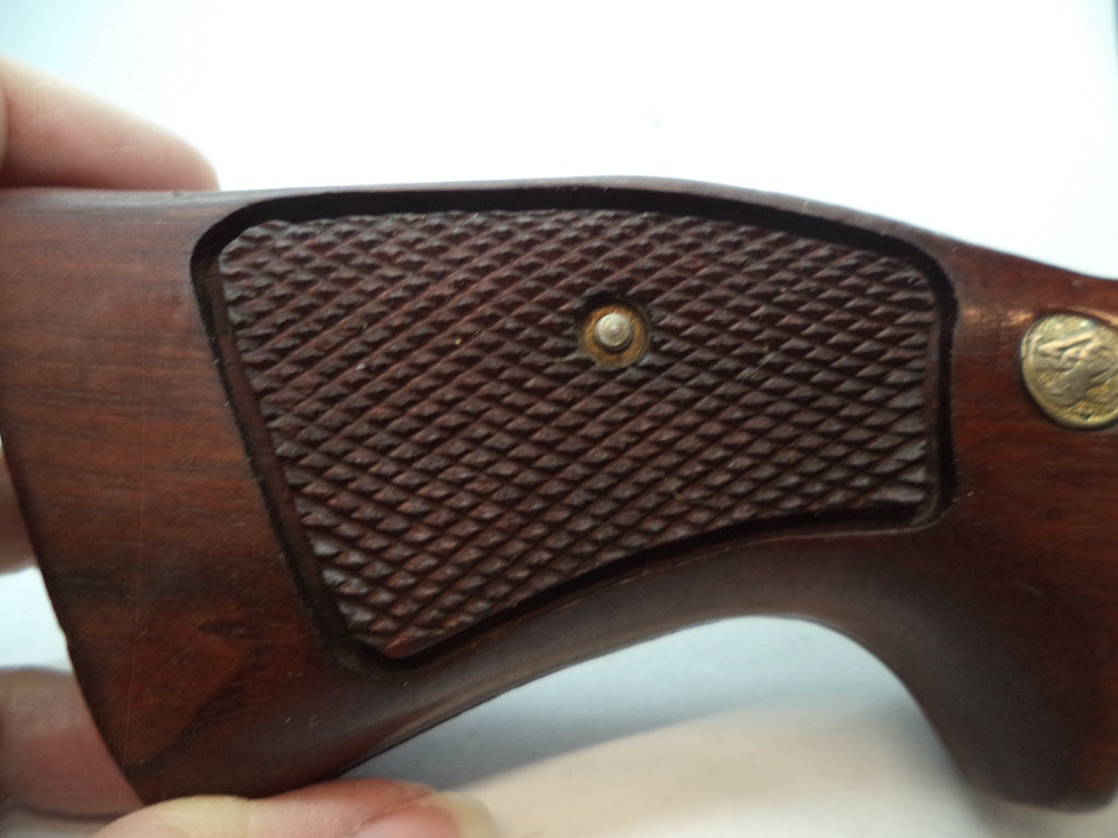 Smith & Wesson K & L Frame Vintage Wood Grips - Square Butt Only - Used OEM Part GGG4