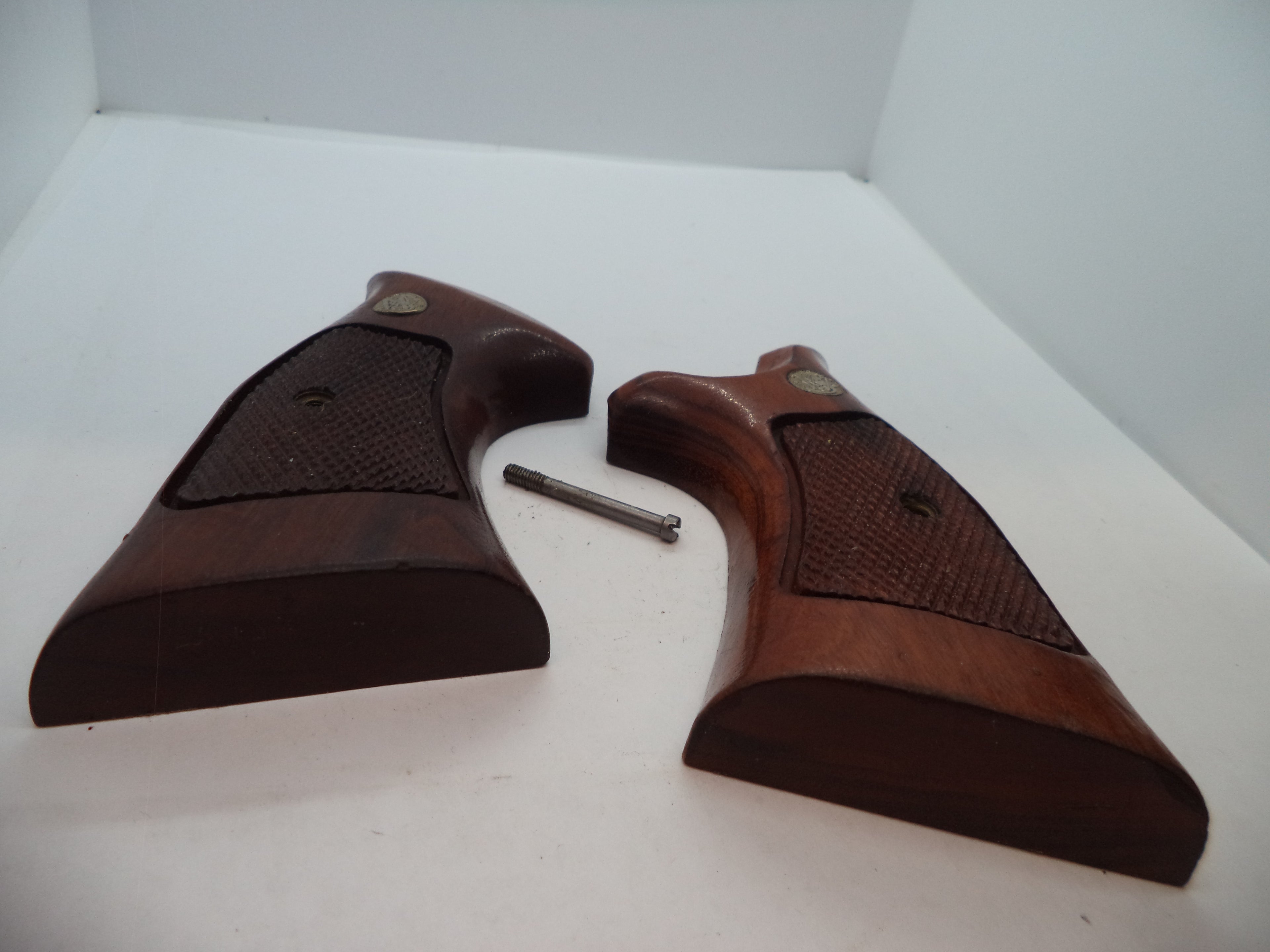 Smith & Wesson K & L Frame Vintage Wood Grips - Square Butt Only - Used OEM Part GGG4