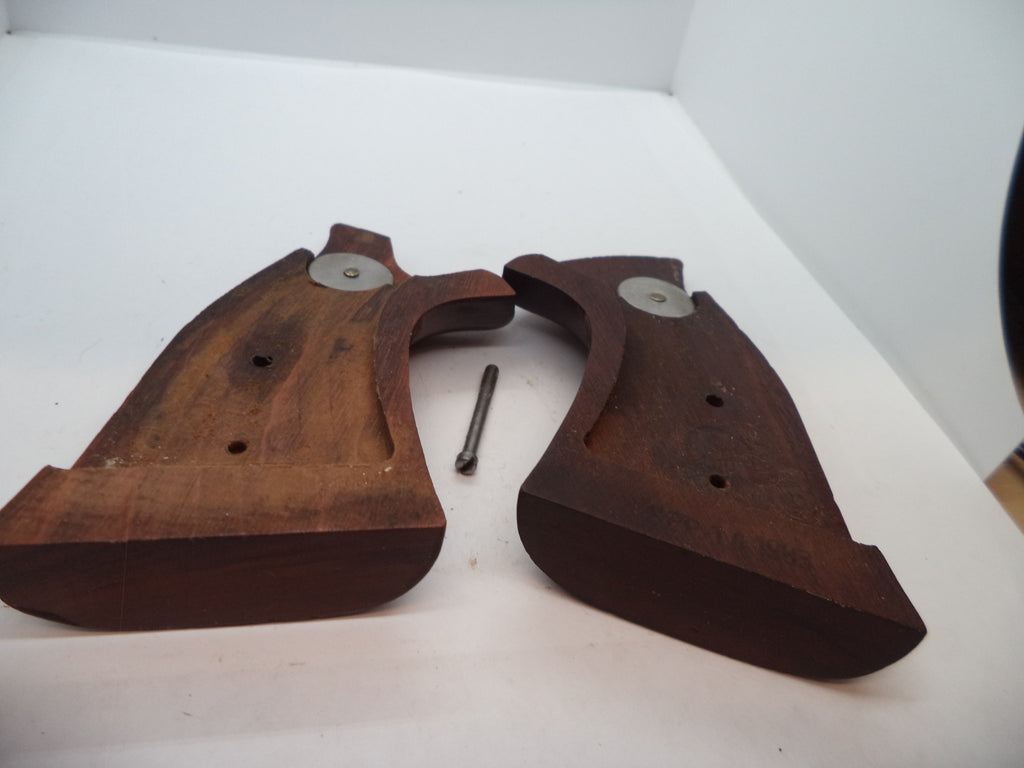 Smith & Wesson K & L Frame Vintage Wood Grips - Square Butt Only - Used OEM Part GGG4