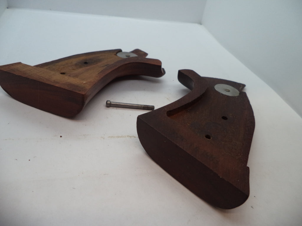 Smith & Wesson K & L Frame Vintage Wood Grips - Square Butt Only - Used OEM Part GGG4