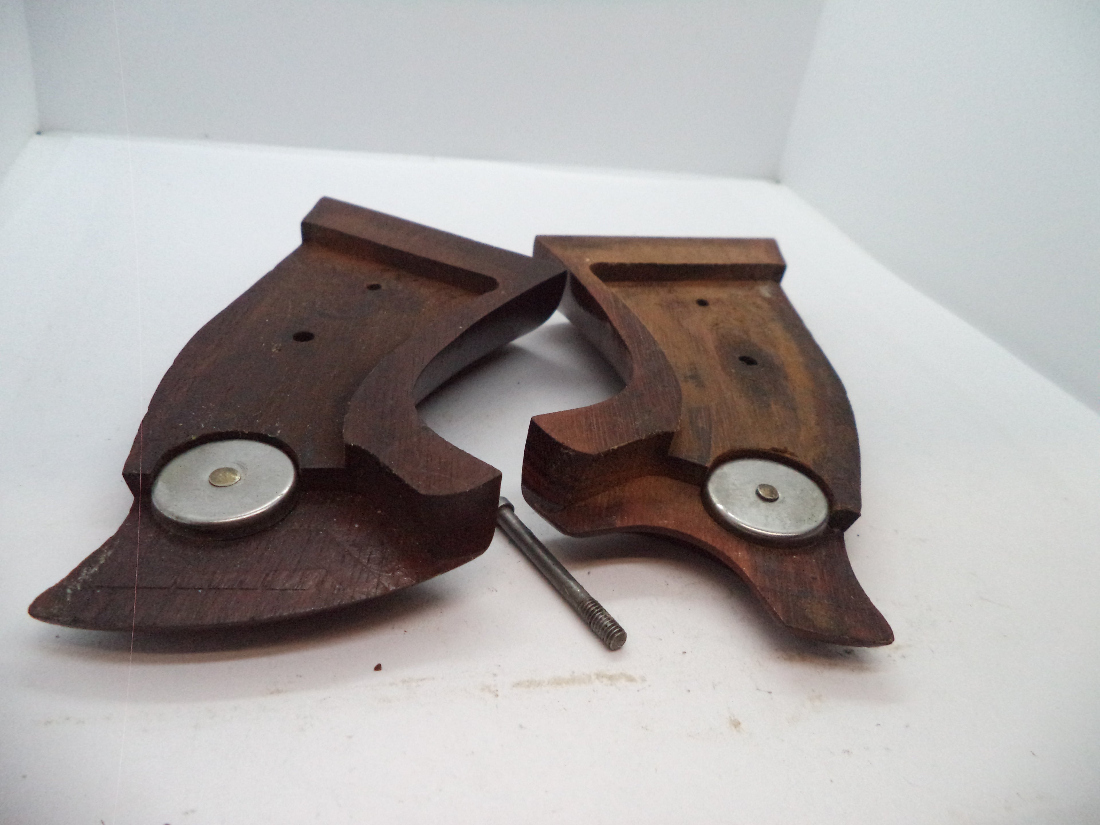 Smith & Wesson K & L Frame Vintage Wood Grips - Square Butt Only - Used OEM Part GGG4