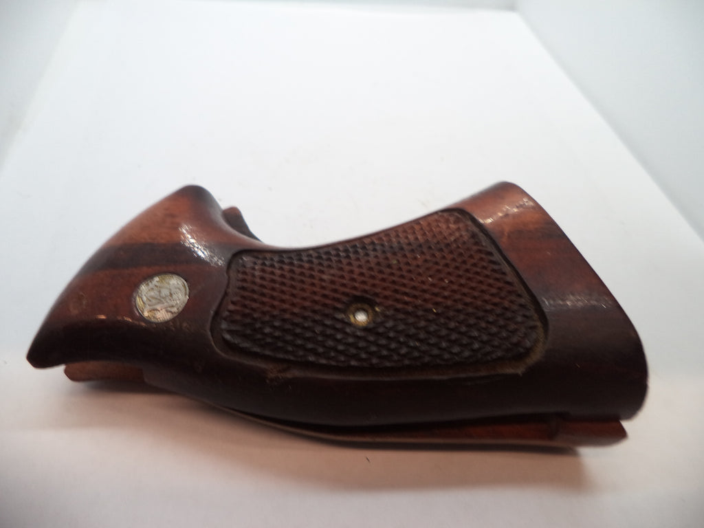 Smith & Wesson K & L Frame Vintage Wood Grips - Square Butt Only - Used OEM Part GGG5