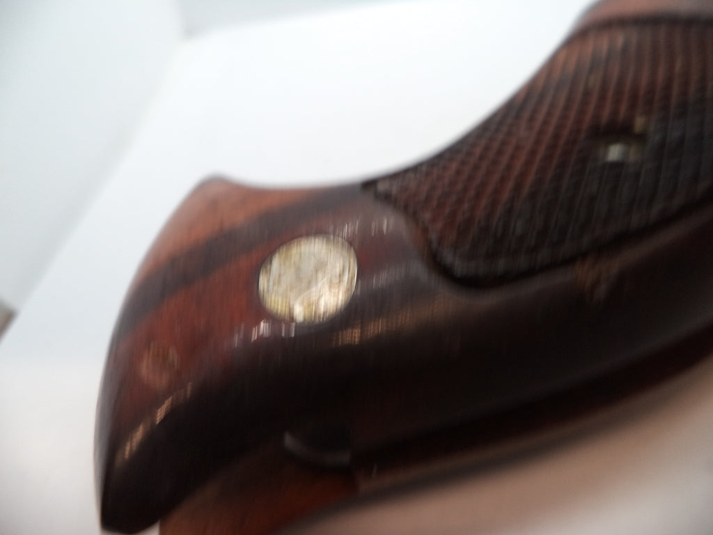 Smith & Wesson K & L Frame Vintage Wood Grips - Square Butt Only - Used OEM Part GGG5