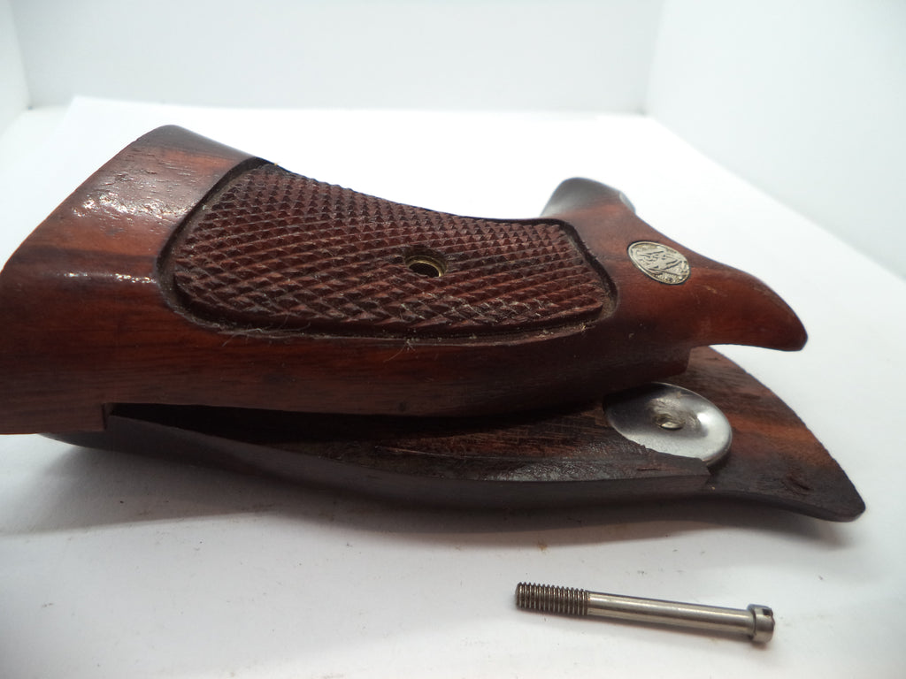 Smith & Wesson K & L Frame Vintage Wood Grips - Square Butt Only - Used OEM Part GGG5