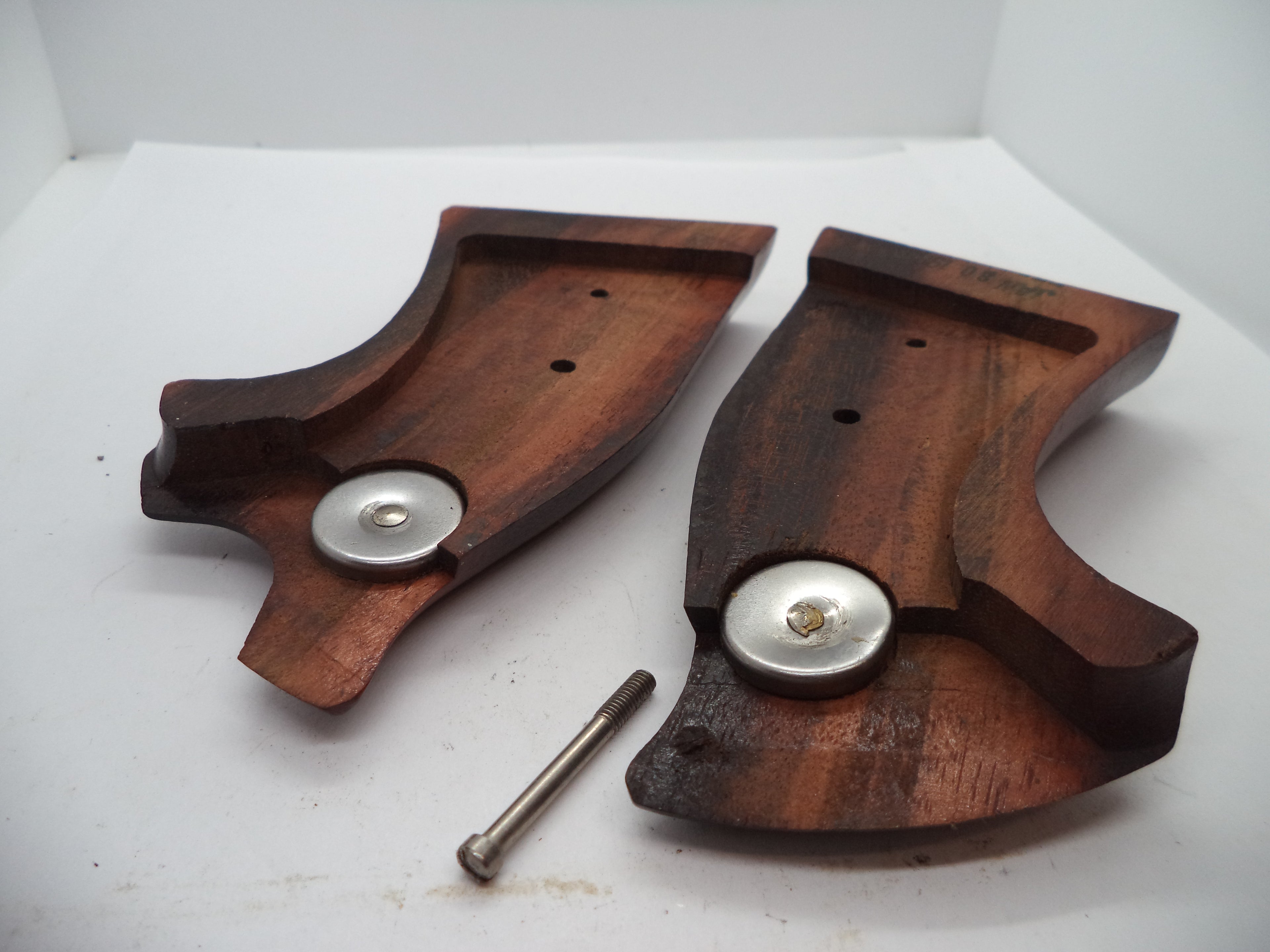 Smith & Wesson K & L Frame Vintage Wood Grips - Square Butt Only - Used OEM Part GGG5