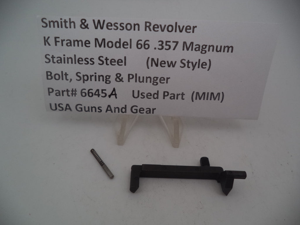 K Frame Model 66 Bolt Spring & Plunger Used .357 Magnum 6645A