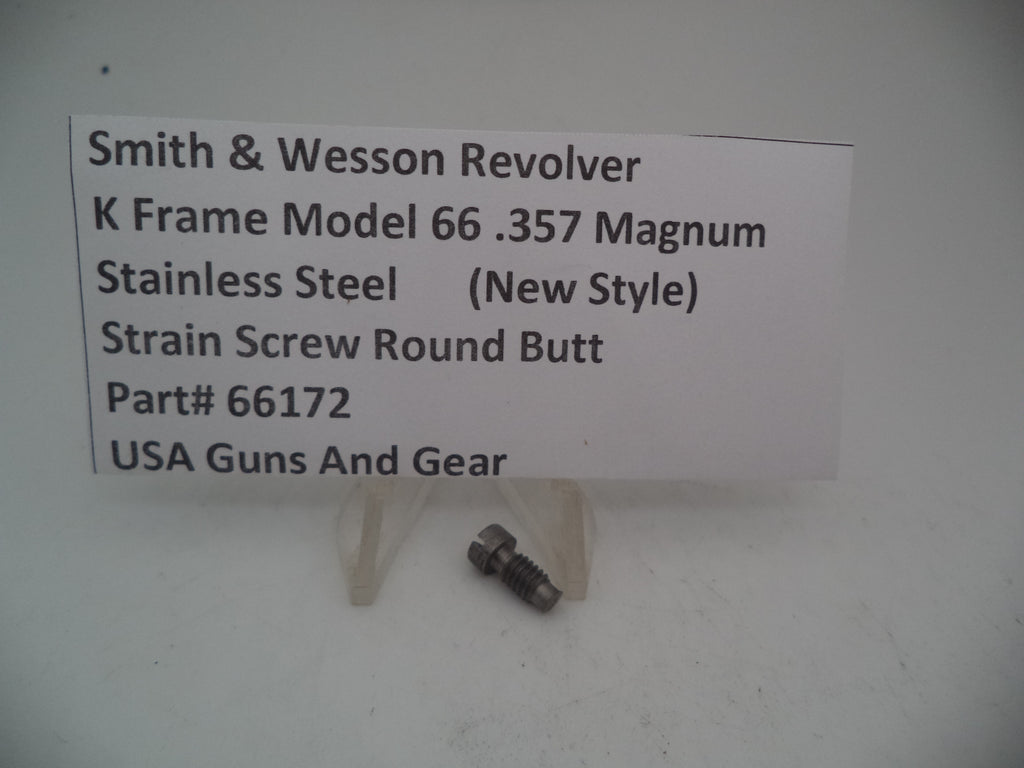 66172 S&W K Frame Model 66 Strain Screw Square Butt Used .357 Magnum