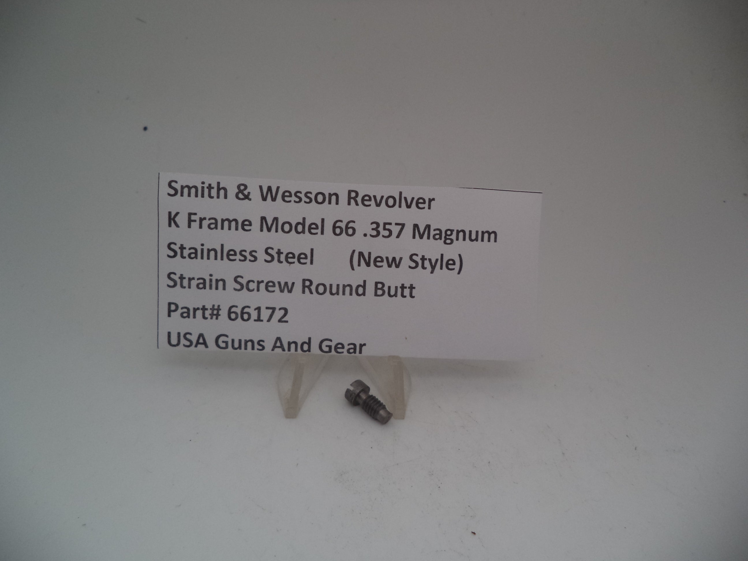 66172 S&W K Frame Model 66 Strain Screw Square Butt Used .357 Magnum