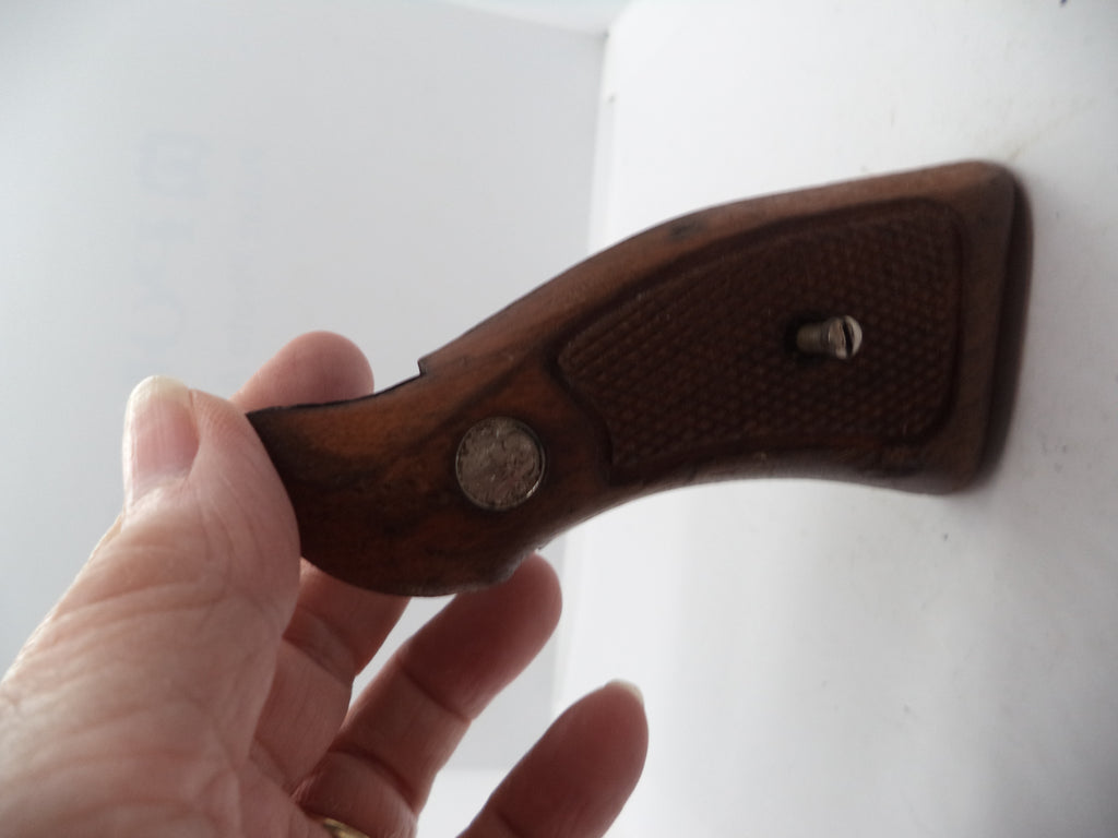 Smith & Wesson K & L Frame Vintage Wood Grips - Square Butt Only - Used OEM Part GGG7