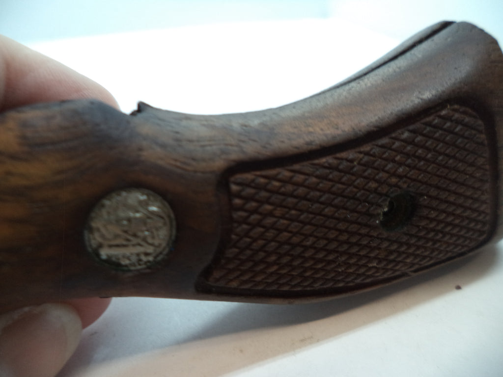 Smith & Wesson K & L Frame Vintage Wood Grips - Square Butt Only - Used OEM Part GGG7