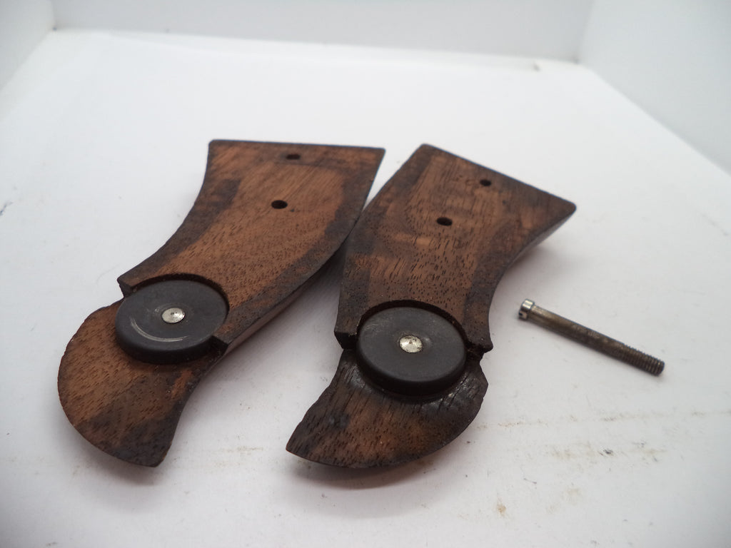 Smith & Wesson K & L Frame Vintage Wood Grips - Square Butt Only - Used OEM Part GGG7