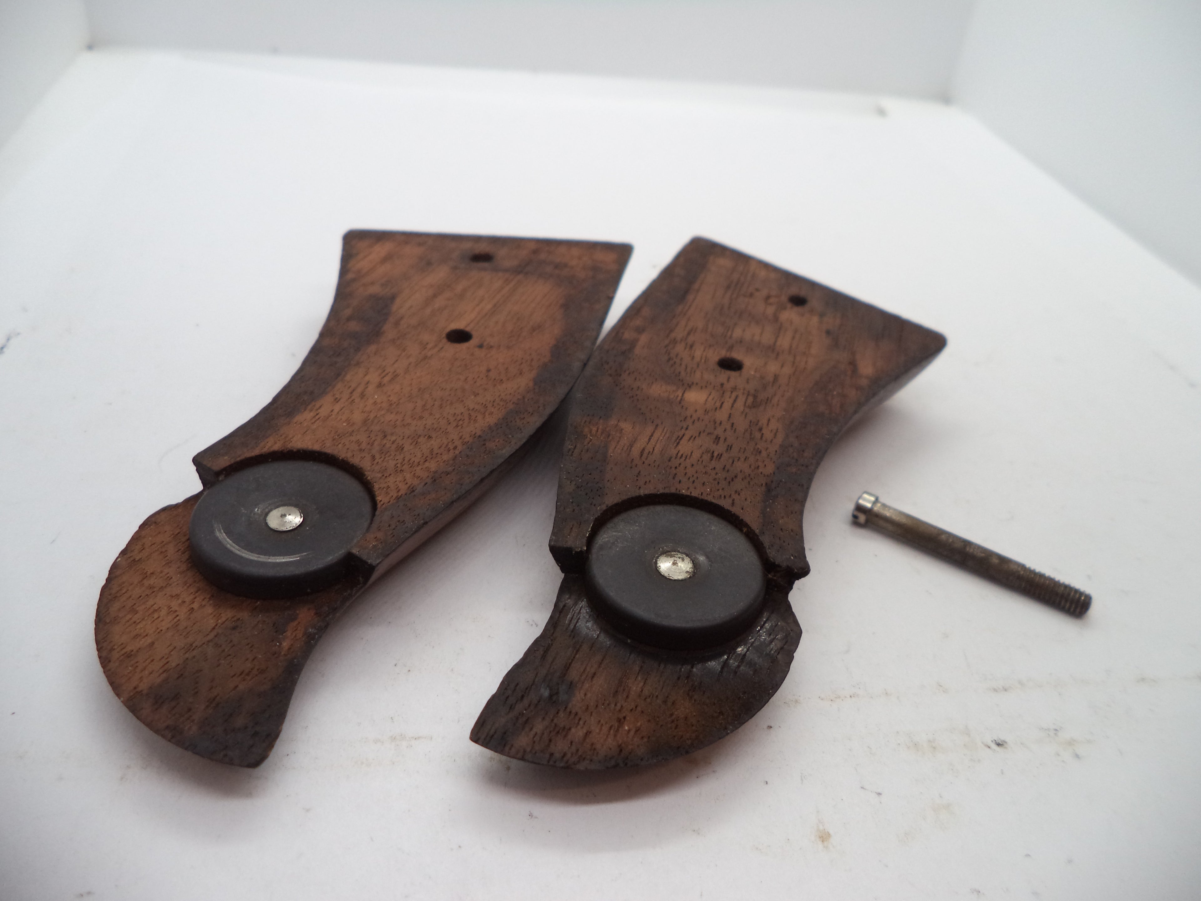 Smith & Wesson K & L Frame Vintage Wood Grips - Square Butt Only - Used OEM Part GGG7