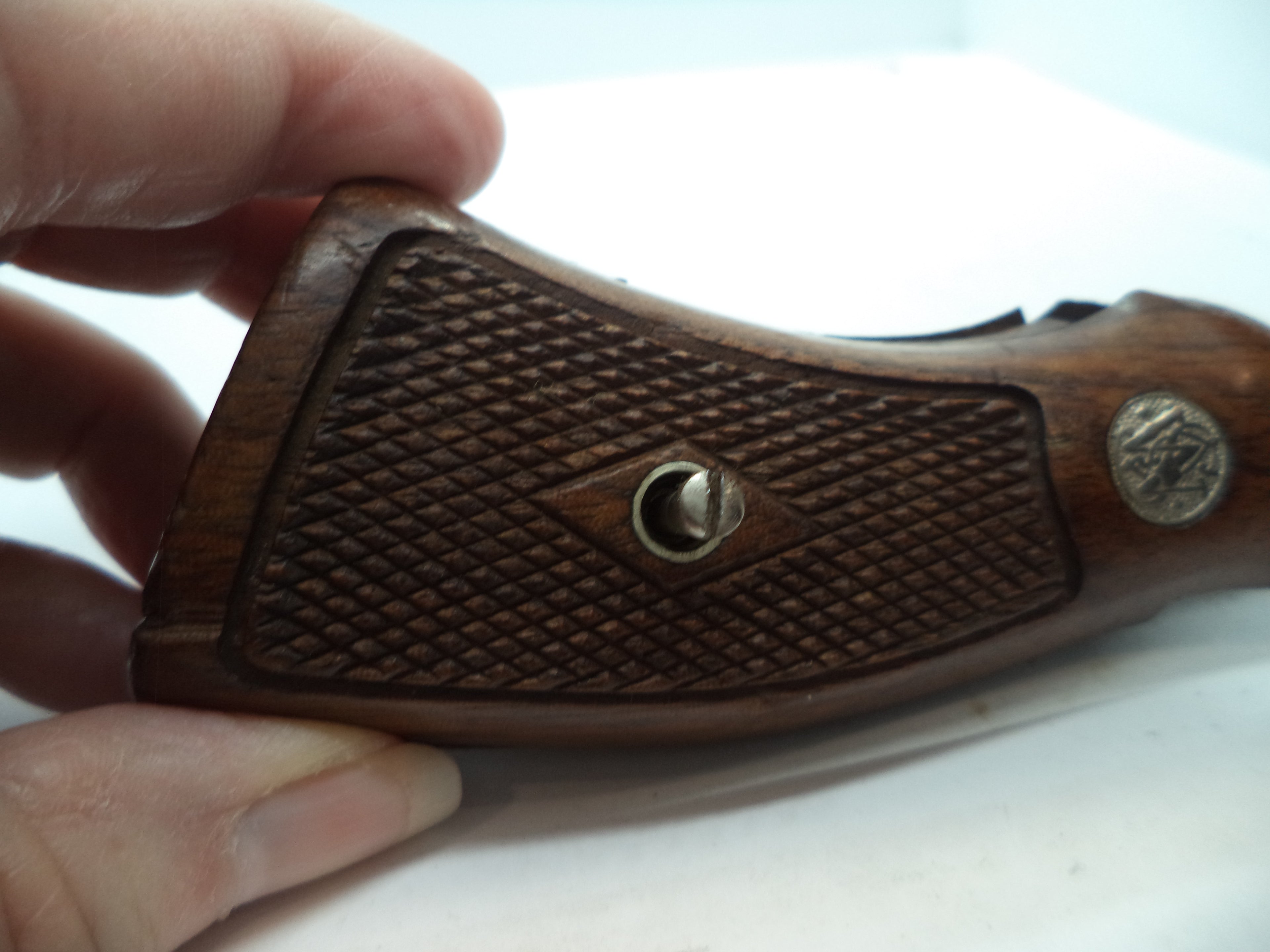 Smith & Wesson K & L Frame Vintage Wood Grips - Square Butt Only - Used OEM Part GGG8