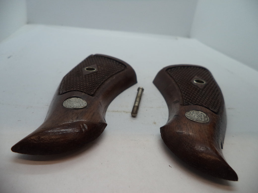 Smith & Wesson K & L Frame Vintage Wood Grips - Square Butt Only - Used OEM Part GGG8