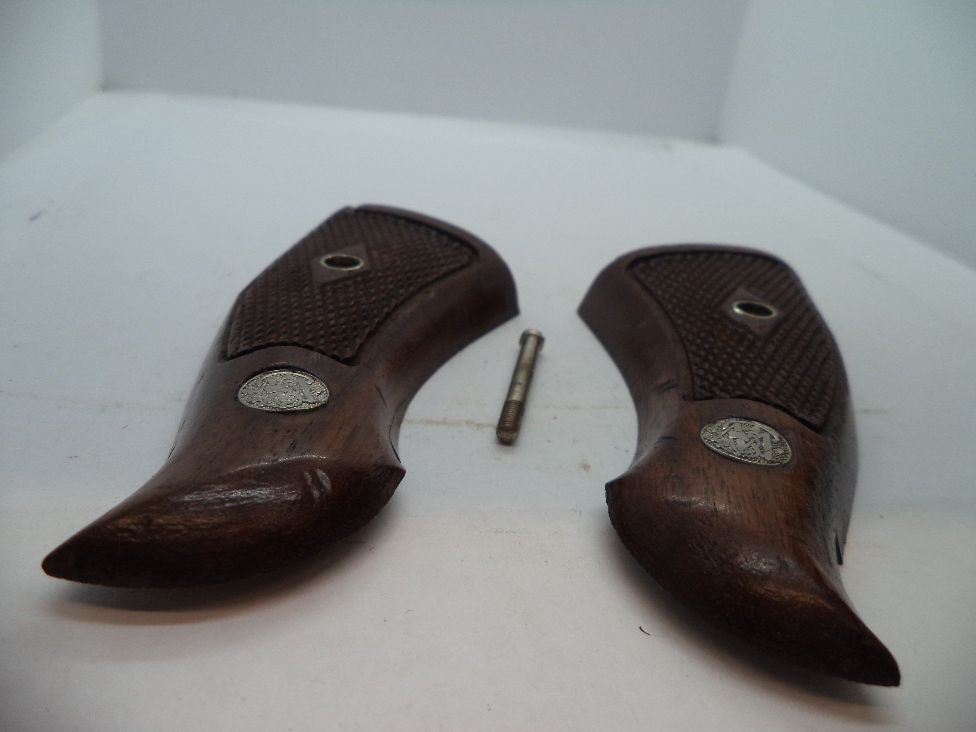 Smith & Wesson K & L Frame Vintage Wood Grips - Square Butt Only - Used OEM Part GGG8