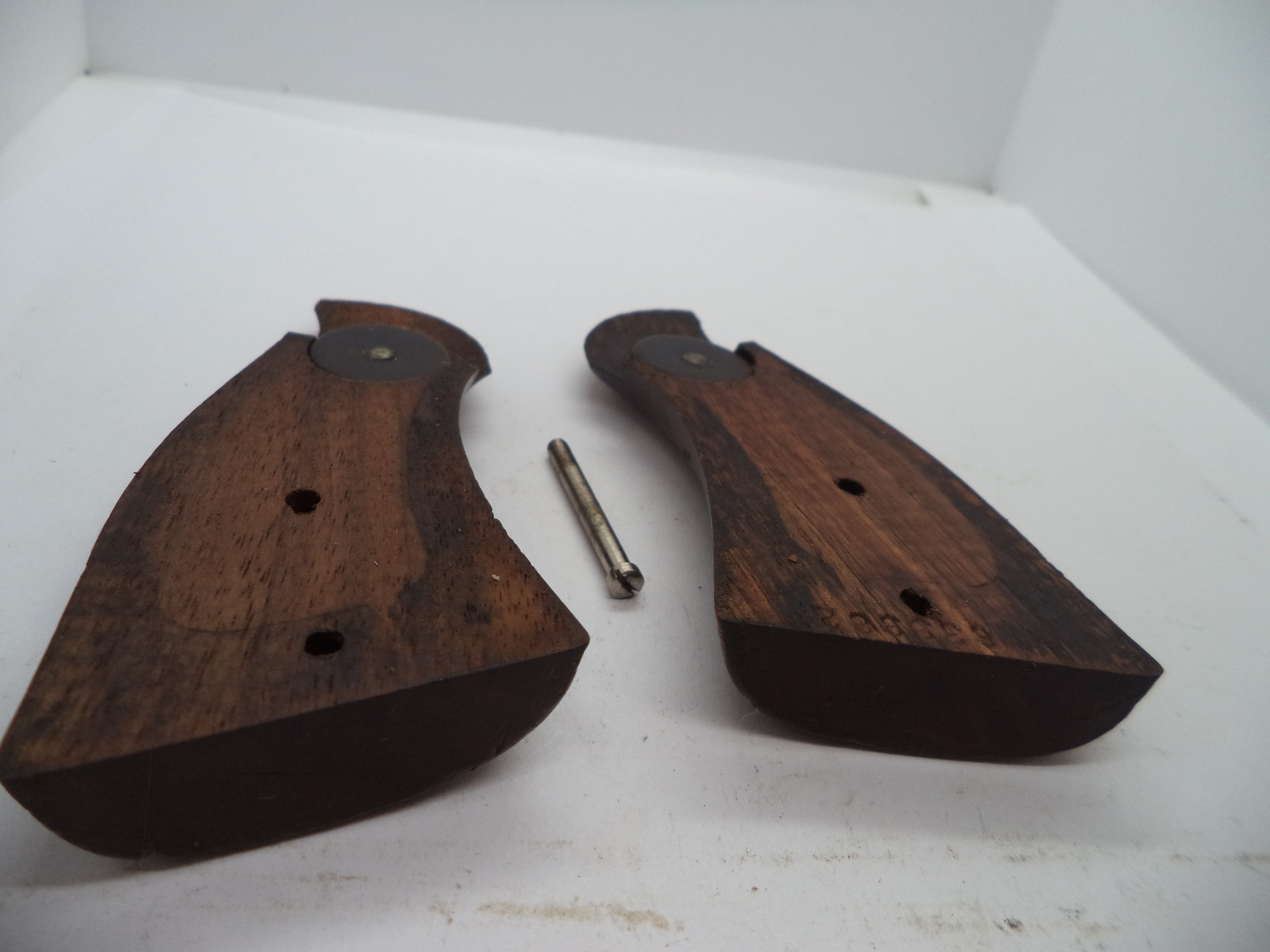 Smith & Wesson K & L Frame Vintage Wood Grips - Square Butt Only - Used OEM Part GGG8