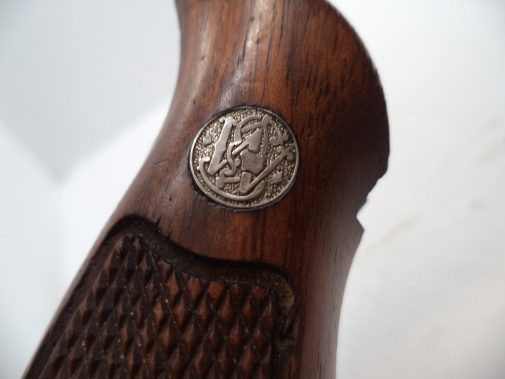 Smith & Wesson Revolver K & L Frame Vintage Wood Grips - Square Butt Only - GGG10