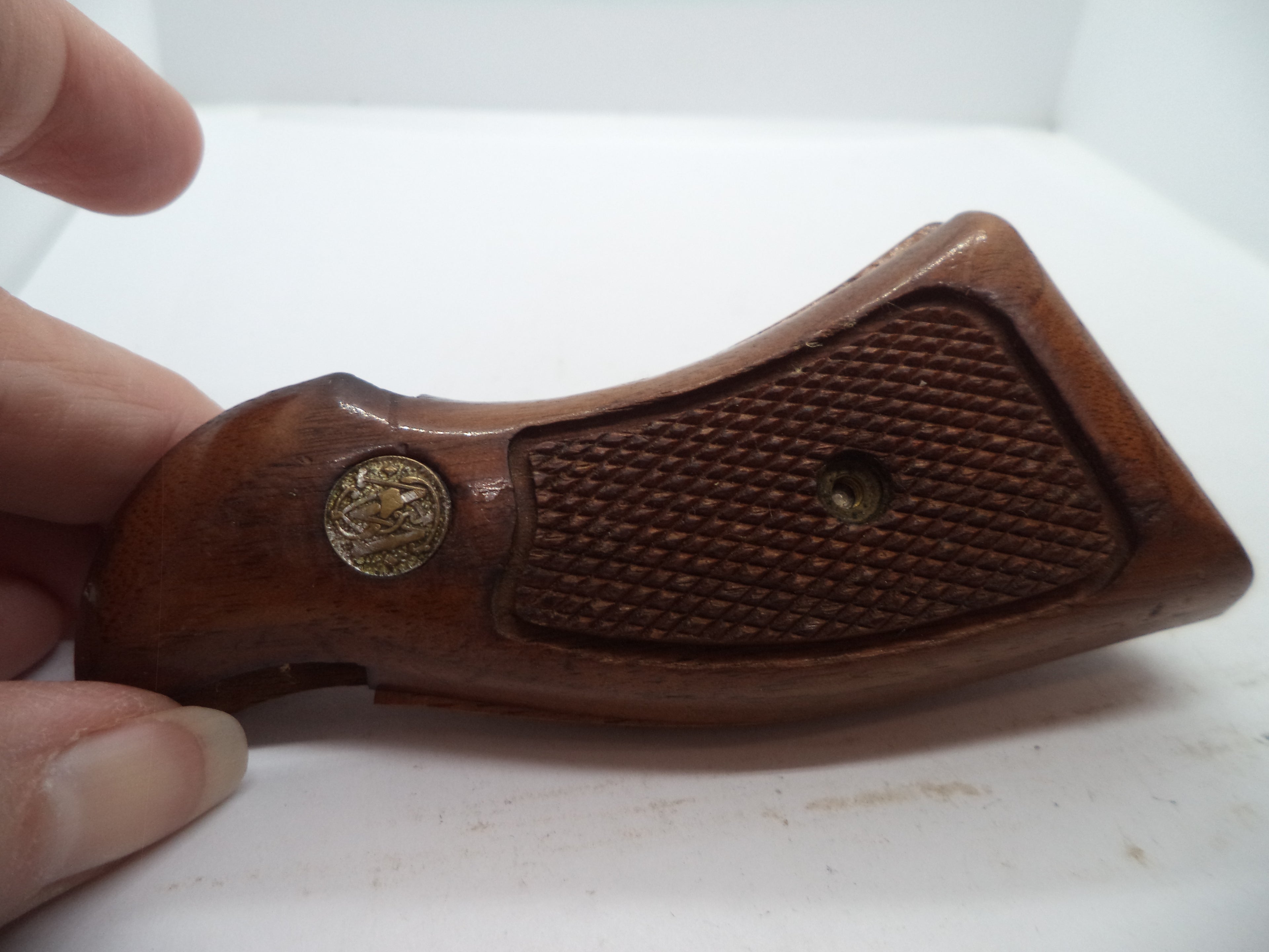 Smith & Wesson K & L Frame Vintage Wood Grips - Square Butt Only - Used OEM Part GGG12