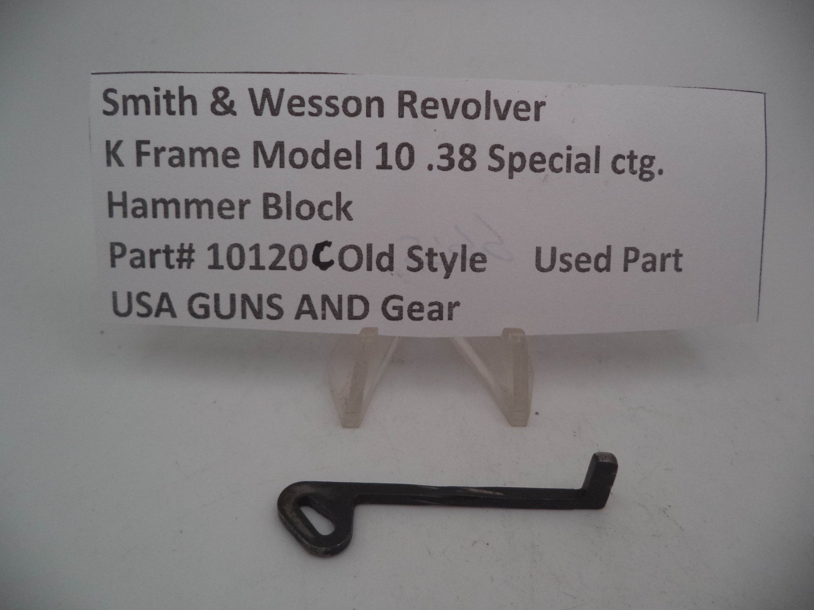 Smith & Wesson K Frame Model 10 Hammer Block - .38 Special - 10120C