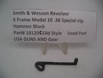 10120C Smith & Wesson K Frame Model 10 Used Hammer Block .38 Special