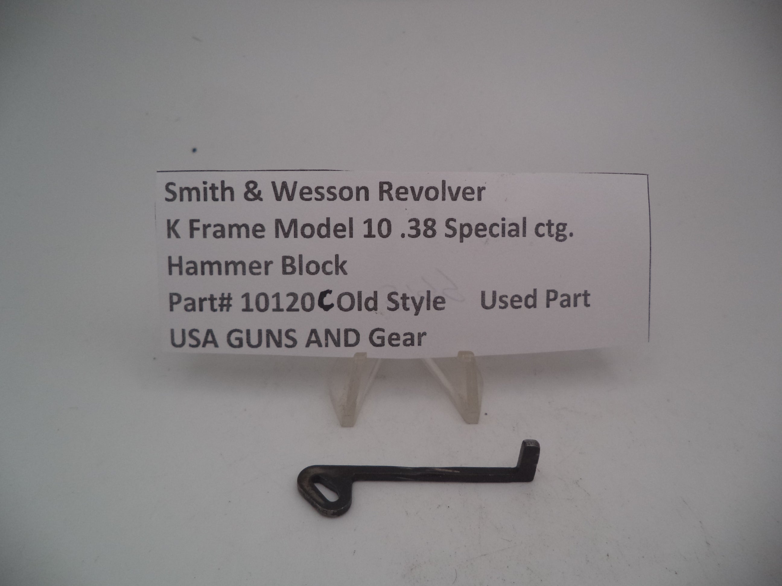 Smith & Wesson K Frame Model 10 Hammer Block - .38 Special - 10120C