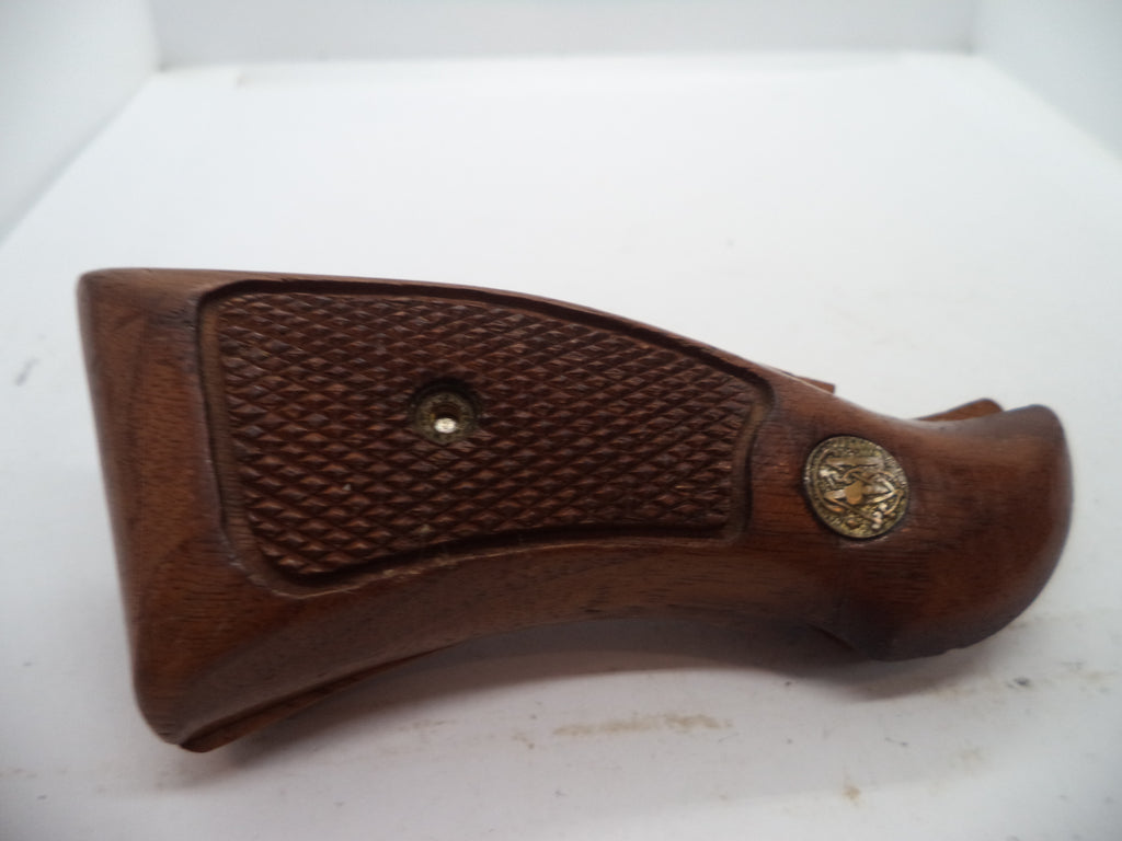 Smith & Wesson K & L Frame Vintage Wood Grips - Square Butt Only - Used OEM Part GGG12