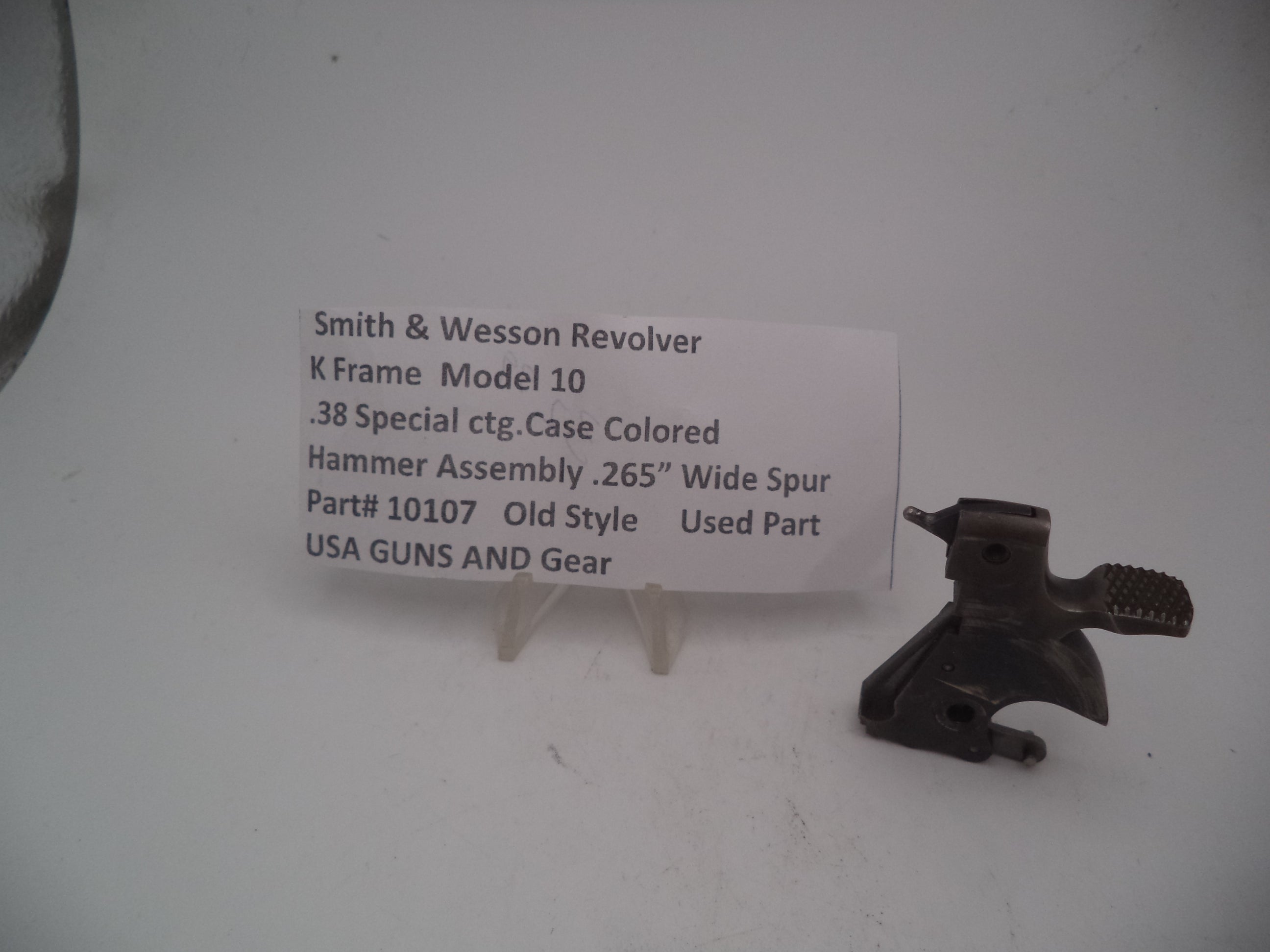 Smith & Wesson K Frame Model 10 Hammer - .265" Wide Spur - .38 Special - Case Colored - Used