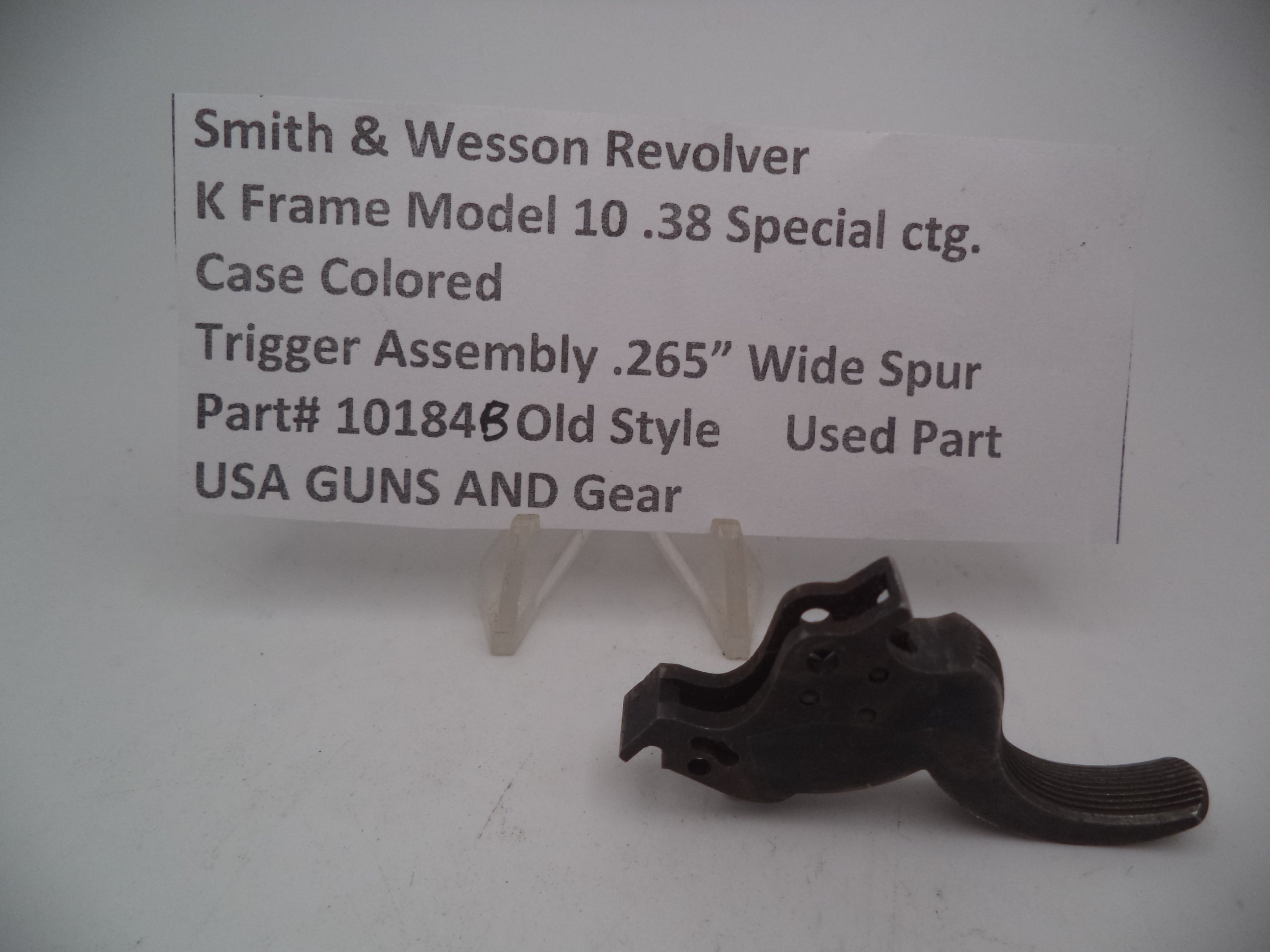 Smith & Wesson Revolver K Frame Model 10 .265" Wide Trigger .38 Special 10184B