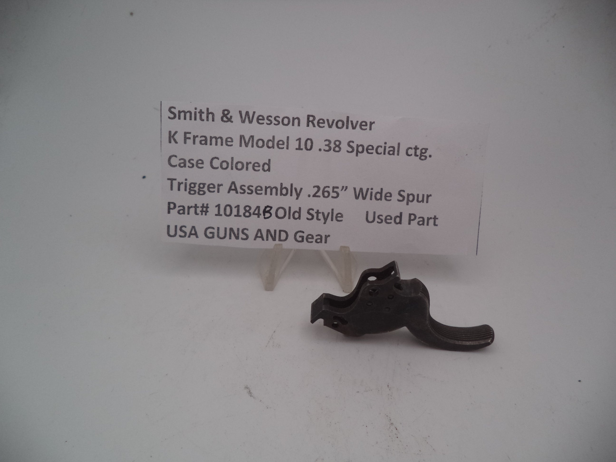 Smith & Wesson Revolver K Frame Model 10 .265" Wide Trigger .38 Special 10184B