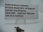 2981 S&W N Frame Model 29-2 Cylinder Stop & Spring Used .44 Magnum