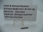 251 S&W N Size Model 25-5 Barrel Pin  Blue Steel  .45 Colt ctg. Used