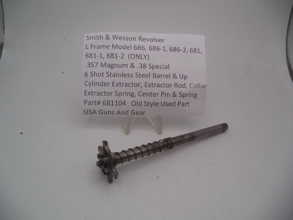 Smith & Wesson L Frame Complete Extractor Assembly .357 Magnum/.38 Special Used Part 681104