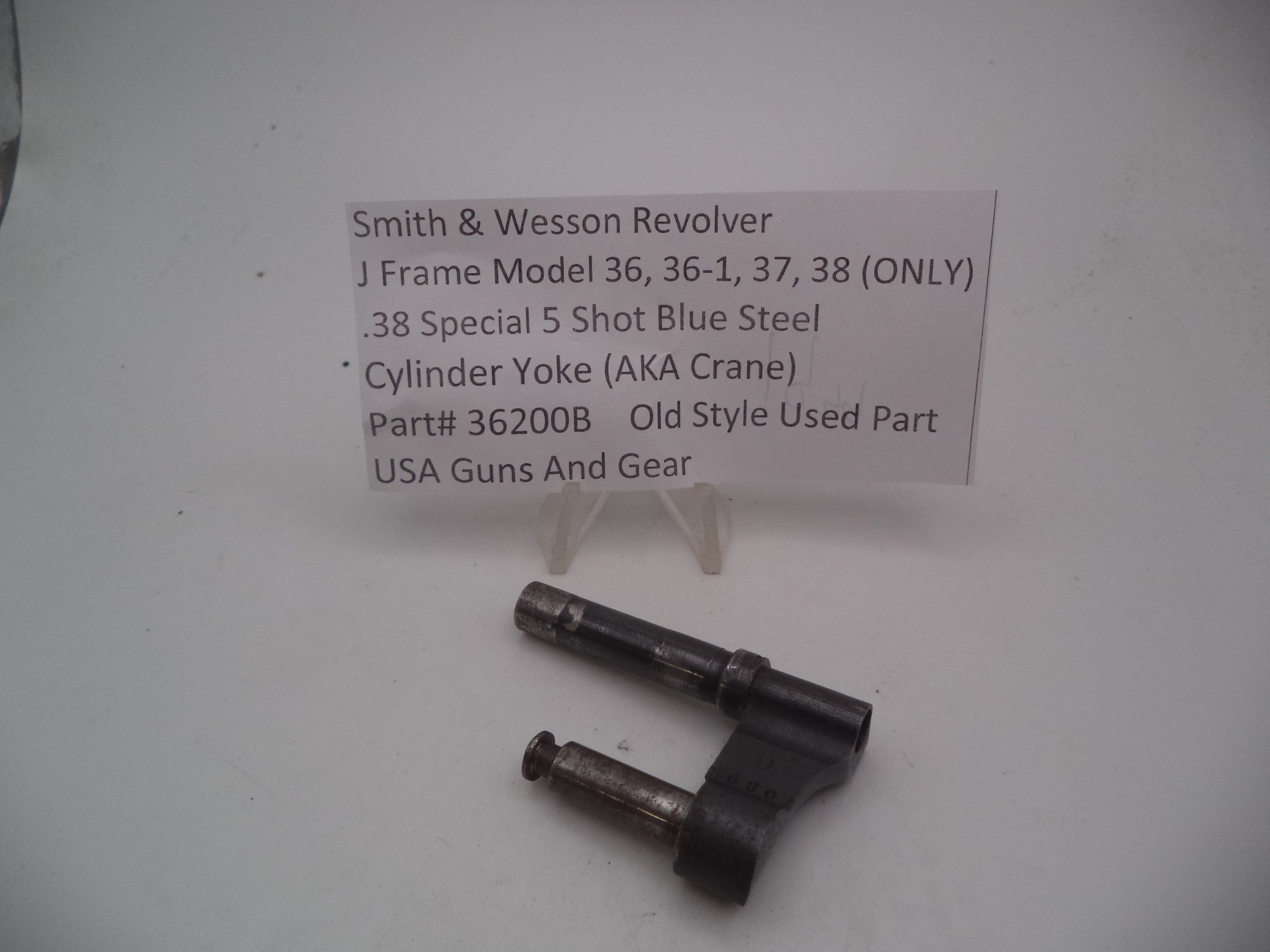 36200B  S&W J Frame Model 36, 36-1, 37, 38 (Only) Cylinder Yoke Used