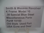 10160 Smith & Wesson Revolver K Frame Model 10 Miscellaneous Parts Used