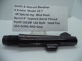 1021BA S&W K Size Model 10-7 4" Blue Tapered Barrel Pinned .38 Special ctg.