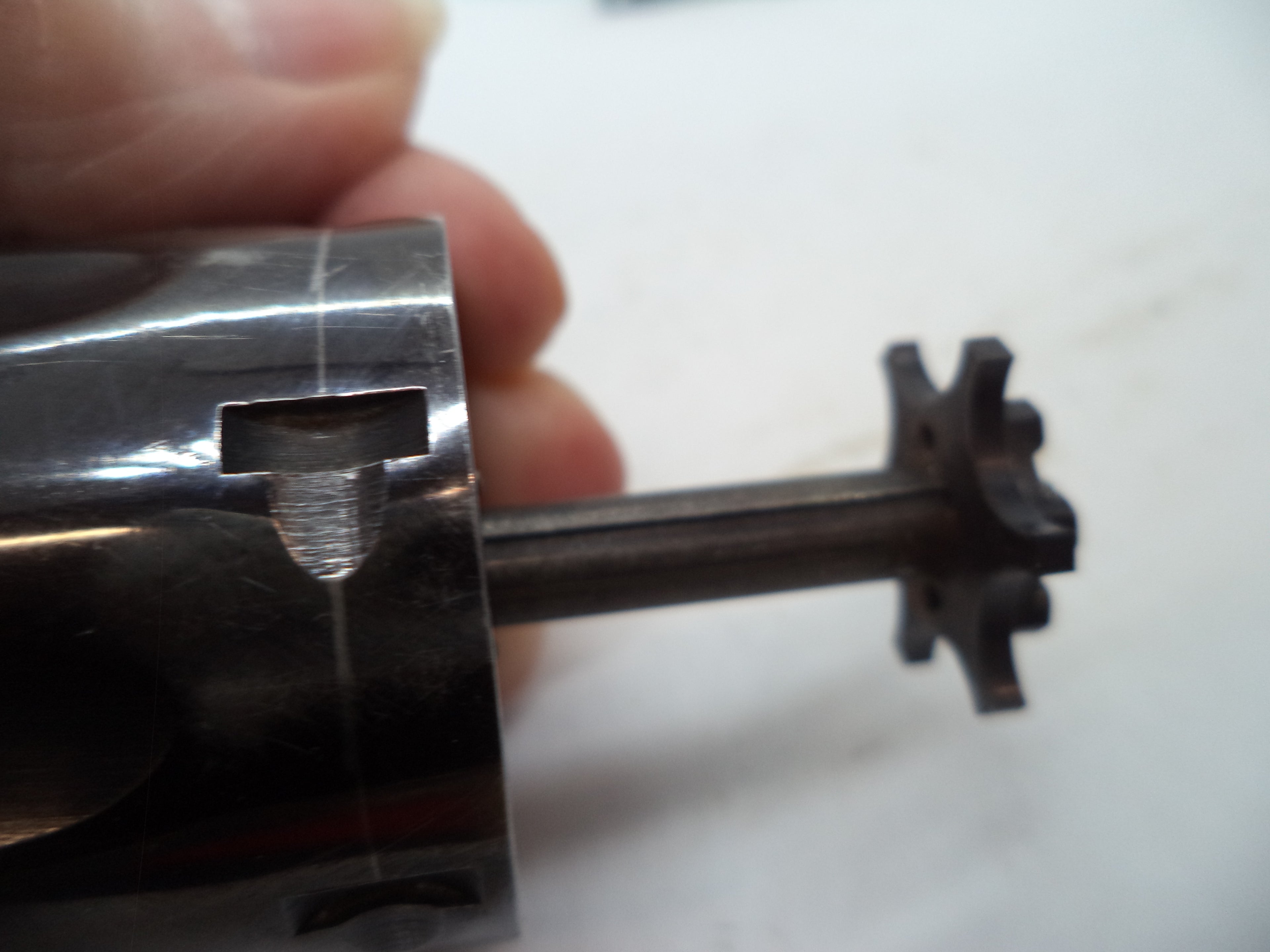 Smith & Wesson K Frame Model 10-7 Cylinder Assembly & Yoke Blue 6 Shot .38 Special Used 1076A