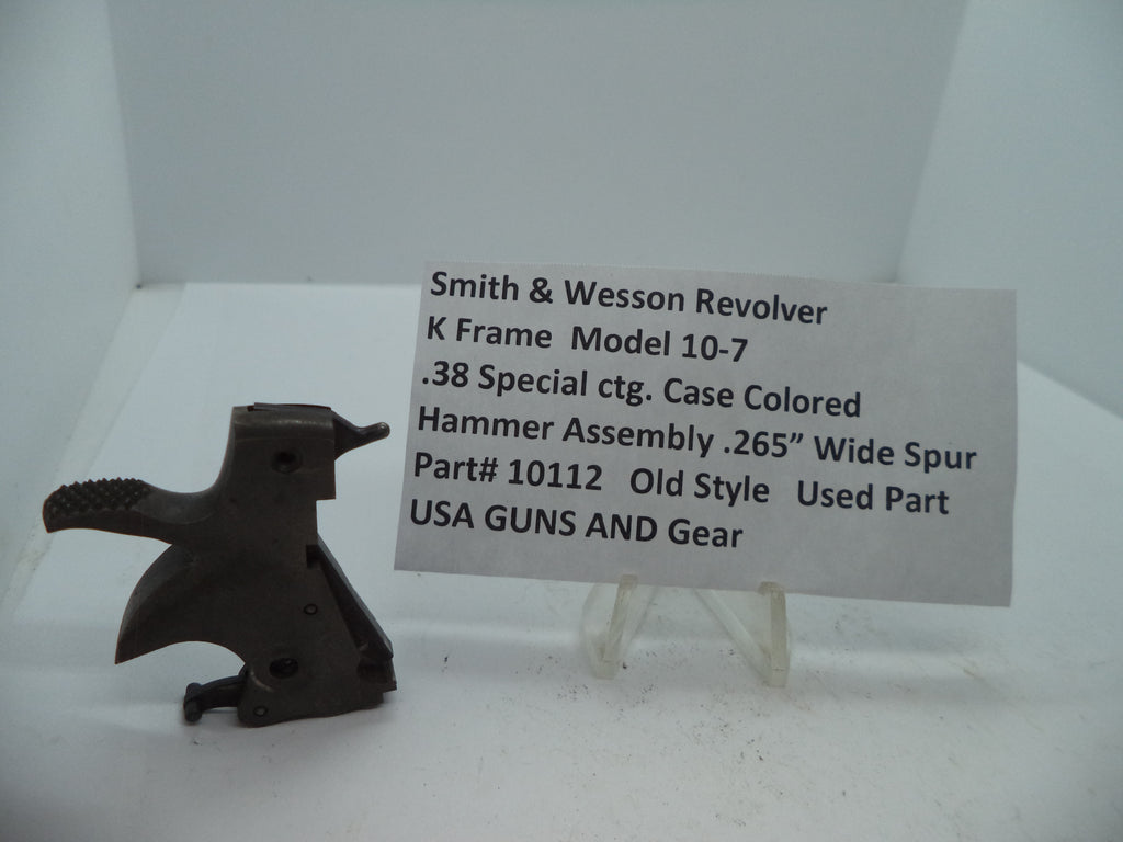 Smith & Wesson K Frame Model 10-7 Hammer Assembly - .375" Wide Spur - .38 Special - Case Colored - 10112