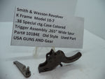10184E S&W K Size Model 10-7 Trigger Assembly .265" Wide Spur. 38 Special ctg.