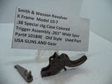 10184E S&W K Size Model 10-7 Trigger Assembly .265" Wide Spur. 38 Special ctg.