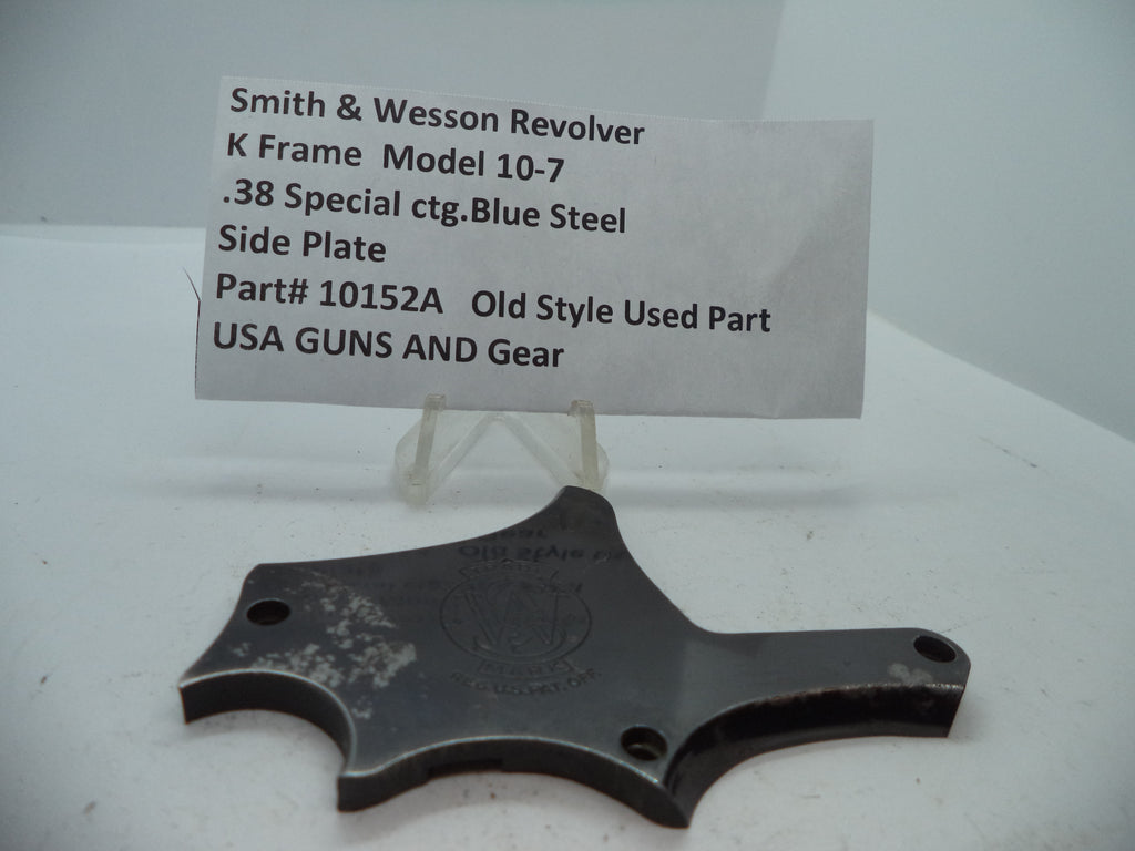 S&W K Frame Model 10 Side Plate Blue Steel .38 Special 10152A