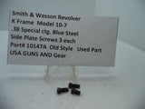 10147A S&W K Size Model 10-7 Side Plate Screws (3) Blue Steel.38 Special ctg.