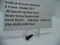 S&W K Frame Model 10-7 Strain Screw Square Butt Blue .38 Special Used - 10172