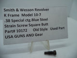 10172 S&W K Size Model 10-7 Strain Screw Square Butt Blue .38 Special ctg