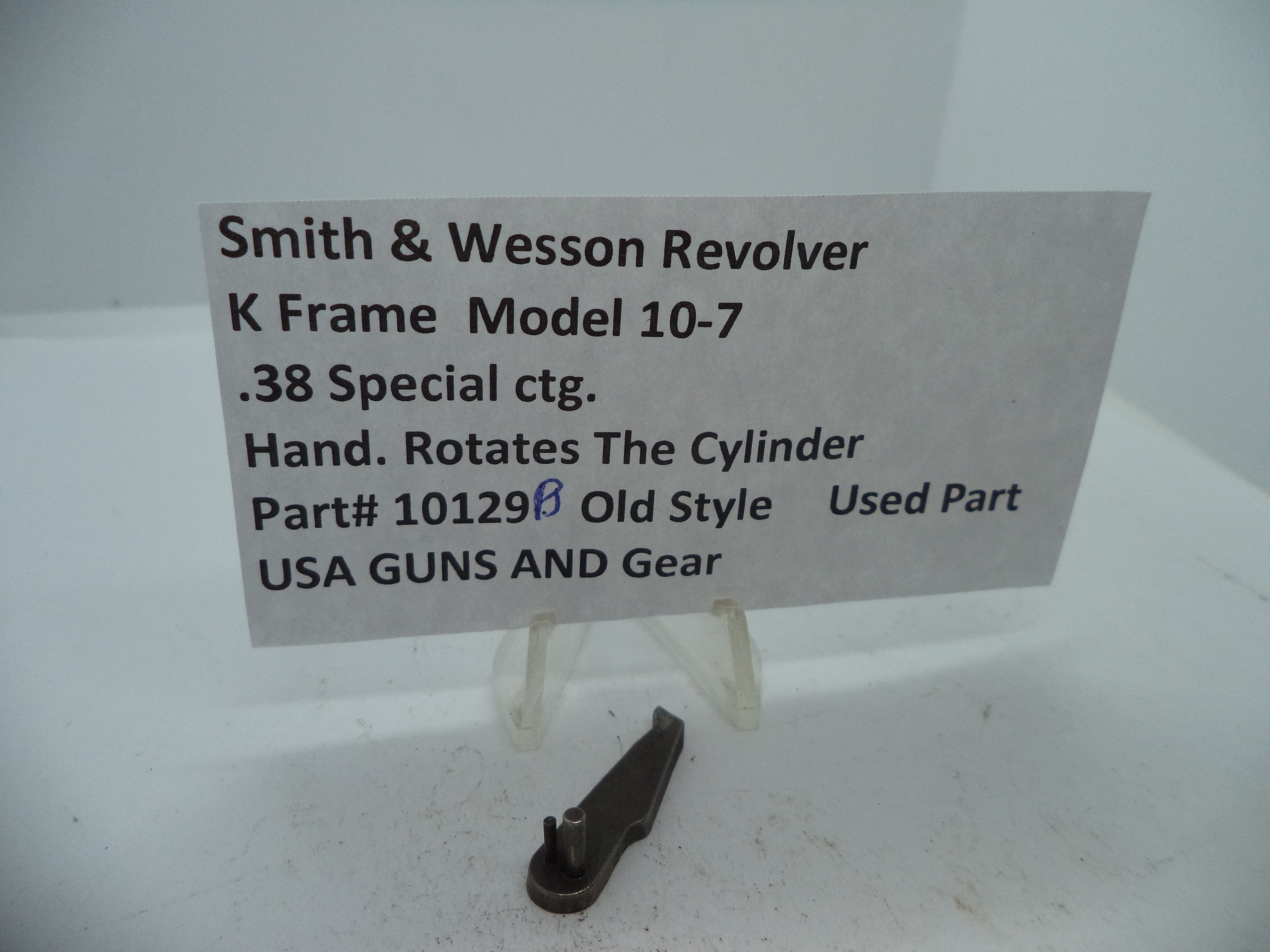 Smith & Wesson K Frame Model 10-7 Hand (Cylinder Rotation) - .38 Special - 10129B